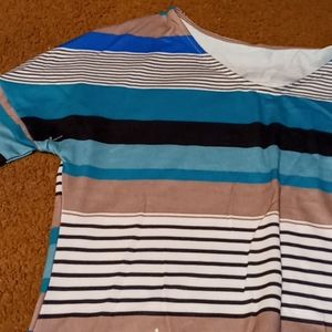 Striped half sleeve shirt